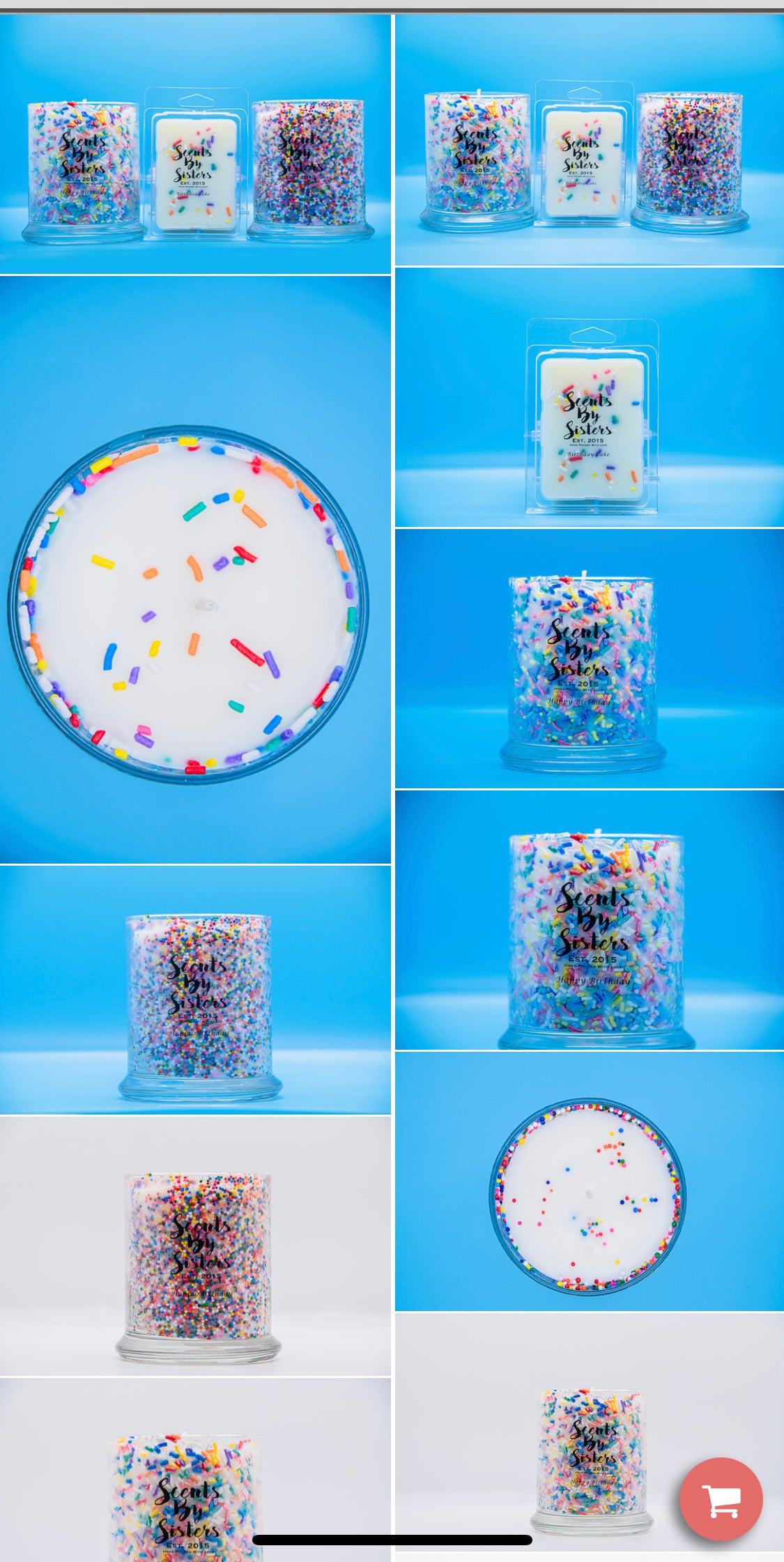 Confetti Happy Birthday Candle